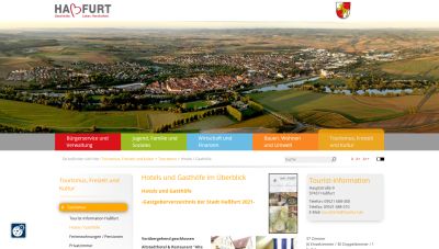 Tourismus Hotels Gasthöfe der Stadt Hassfurt